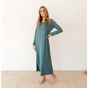 Dwell & Slumber Cosy Dress Balsam Size M L Maternity Nursing Housedress Modest